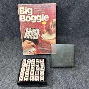 Vintage 1979 Parker Brothers BIG BOGGLE Word Game Challenge *No Sand Timer